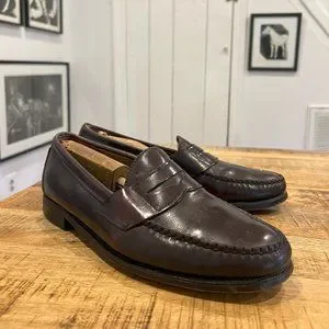 Brooks Brothers Cordovan Shoes/Loafers size 10 MENS BROOKS BROTHERS 06606 BLK SHELL CORDOVAN FULL STRAP  main image 3